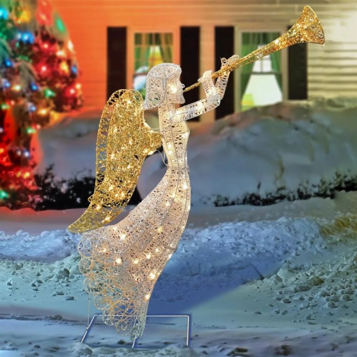 Christmas outdoor angel decoration