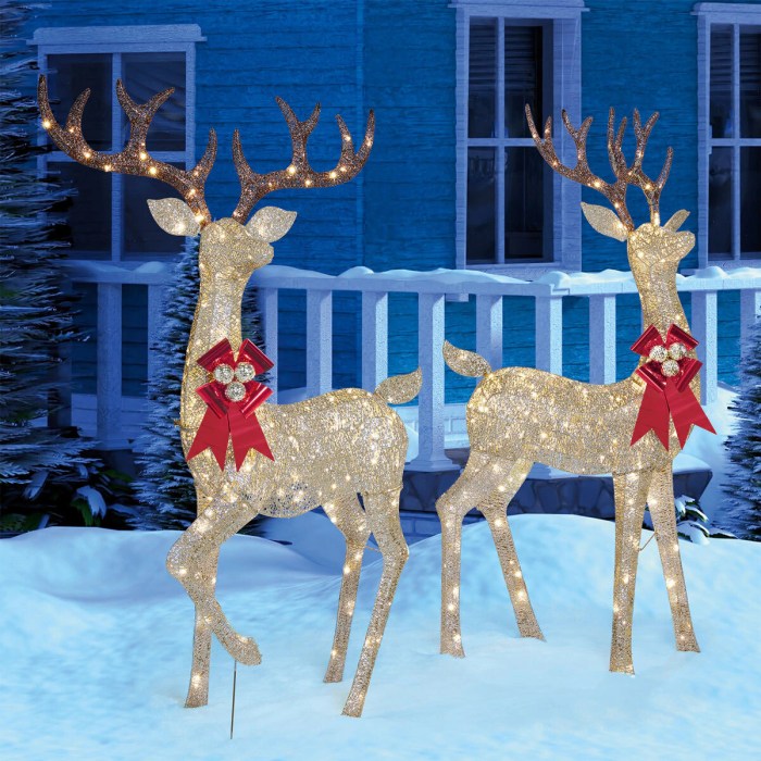 Christmas reindeer outdoor decoration