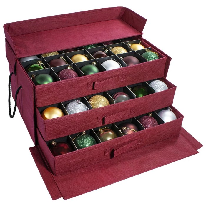 Christmas decoration storage boxes