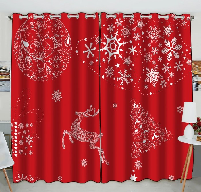 Curtain decoration for christmas