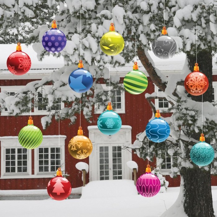 House outdoor christmas decoration