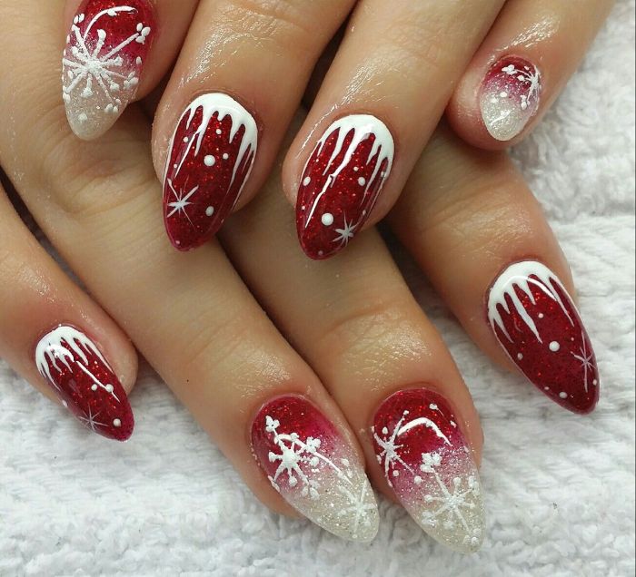 Nail decoration for christmas