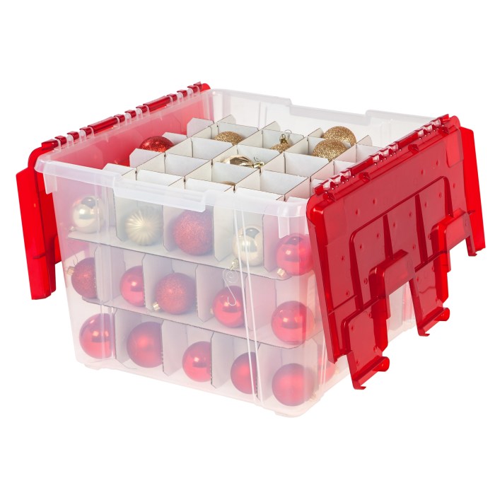 Christmas decoration storage boxes