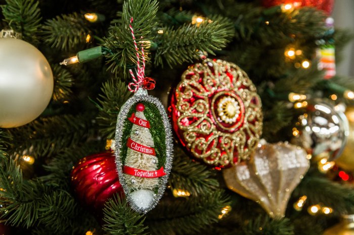 Multicolor christmas tree decoration